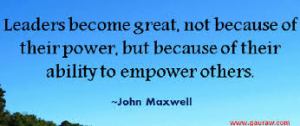 Maxwell empowerment